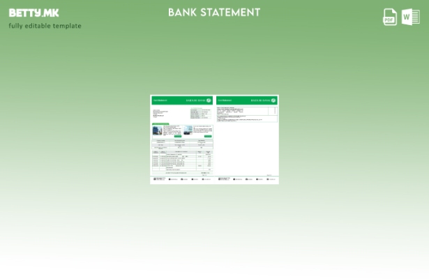 Модерен стил Шаблон за зборови за изводи од банкарска картичка Брунеи Бајдури